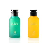 AYAT PERFUMES - Coffret 2 Parfums - Eau de Parfum Ocean Blue & L’Eternité - 2x100ml - Mixte - Parfum Oriental de Dubaï - Longue Durée - Idée Cadeau
