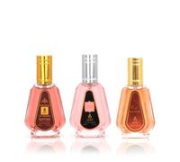 AYAT PERFUMES - Coffret 3 Parfums - Eau de Parfum Ameerat Al Arabia, Barakah & Yana Pink - 3x50ml - Mixte & Femme - Parfum Oriental de Dubaï - Longue Durée - Idée Cadeau