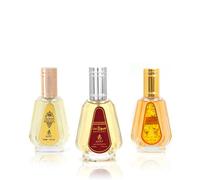 AYAT PERFUMES - Coffret 3 Parfums - Eau de Parfum Musk Gold, Bakhour & Opulent - 3x50ml - Mixte & Femme - Parfum Oriental de Dubaï - Longue Durée - Idée Cadeau