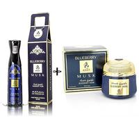 AYAT PERFUMES - Coffret Maison Encens Oriental 70 g + Spray Désodorisant Maison 320 ML Parfum d'Ambiance sans Alcool - Bakhoor Bakhour Maison ou Bureau Fabriqué à Dubaï (Coffret Blueberry Musk)