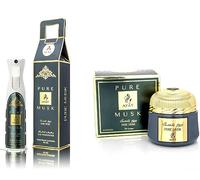 AYAT PERFUMES - Coffret Maison Encens Oriental 70 g + Spray Désodorisant Maison 320 ML Parfum d'Ambiance sans Alcool - Bakhoor Bakhour Maison ou Bureau Fabriqué à Dubaï (Coffret Pure Musk)