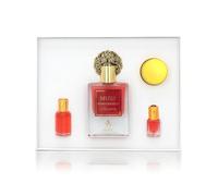 Ayat Perfumes - Coffret Prestige Complet Musk Collection - Eau de Parfum 50ml, Musc 5ml, Huiles Parfumée 12ml & Pommade de 18gr - Parfum Dubai (Coffret Musk Pomegranate)