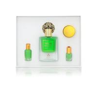 Ayat Perfumes - Coffret Prestige Complet Musk Collection - Eau de Parfum 50ml, Musc 5ml, Huiles Parfumée 12ml & Pommade de 18gr - Parfum Dubai (Coffret Musk Pistachio)