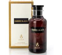 AYAT PERFUMES - Eau de Parfum OMBRE BLACK 100 ml aux Notes de Bois d'Oud, Encens & Framboise - Arabian Parfum Oriental de Dubaï pour Homme & Femme - Cadeau Parfait - Flacon Élégant Conçu aux Émirats
