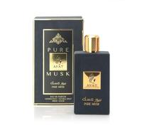 AYAT PERFUMES - Eau de Parfum PURE MUSK 100 ml aux Notes Captivantes de Rose, Musc Blanc & Vanille - Parfum Oriental de Dubaï pour Femme & Homme - Jolie Bouteille Fabriquée aux Émirats