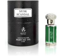 AYAT PERFUMES - Musc Huile Parfumée MUSK SCANDAL Attar Extrait de Parfum Sans Alcool 12 ml - Senteur Arabian Parfum Oriental pour Femme & Homme Longue Tenue - Jolie Bouteille Fabriquée à Dubaï