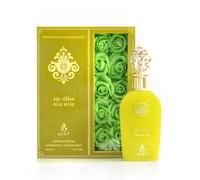 AYAT PERFUMES - Extrait Eau de Parfum Femme SILK ROSE 100 ml Senteurs Florales, Gourmand & Sucré - Idée Cadeau Femme Jolie Bouteille en Velours - Flower Edition - EDP Parfum Oriental Luxe de Dubaï