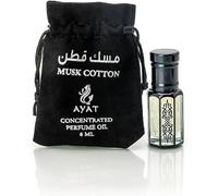 AYAT PERFUMES - Huile Parfumée Musk Cotton 6 ml Senteur Arabian Orientale | Extrait de Parfum/Attar Odeur Longue Durée | Musc Halal Sans Alcool Fabriqué à Dubaï Pour Homme et Femme - Musk Black