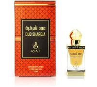 AYAT PERFUMES - Huile Parfumée OUD SHARQIA de Dubaï 12 ml - Musk Halal Sans Alcool - Attar Extrait de Parfum pour Femme & Homme - Senteur Arabian Parfum Oriental - Fabriqué aux Émirats