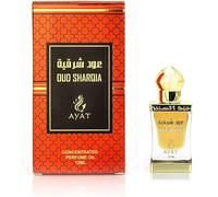 AYAT PERFUMES - Huile Parfumée OUD SHARQIA de Dubaï 12 ml Boisé Épicé Floral Sans Alcool - Musk Attar Huile de Parfum Orientale pour Femme & Homme - Fabriqué aux Émirats