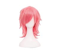 Ayato Yuri Cosplay Wig Anime Yarichin Bitch Bu Club Pink Short Heat Resistant Synthetic Hair Halloween Party Wigs + Wig Cap