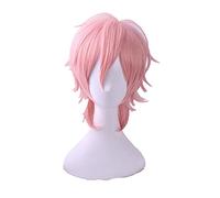 Ayato Yuri Perruque Courte Perruque Cosplay Cosplay Yariichin Bitch Bu Club Résistant à la Chaleur Homme Synthétique Homme Party Party Wigs + Perruque Cap