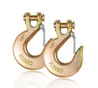 AYAYGD Lot de 2 crochets coulissants de 1,27 cm avec loquet de sécurité, crochet de chaîne robuste de qualité 70 pour chaîne de transport, crochet de treuil, crochet de remorquage et crochet de chaîne