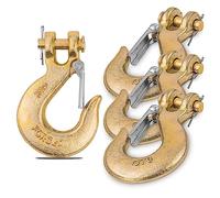 AYAYGD Lot de 4 crochets coulissants de chape de 1,5 cm avec loquet de sécurité - Acier robuste de grade 70 pour chaînes de remorque avec crochets, crochet de treuil, crochet de remorquage et crochet de chaîne, capacité de 6,4 kg