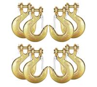 AYAYGD Lot de 8 crochets coulissants de 0,95 cm avec loquet de sécurité, crochet de chaîne de sécurité robuste pour chaîne de transport de grade 70, capacité de charge de 8 164,7 kg pour remorque