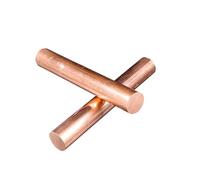 AYAZER Barre Ronde en cuivre Rouge T2 - Diamètre Standard 8-50 mm et Longueur 100-500 mm for fraisage, Travail des métaux et Bricolage(Length 500mm,Diam 15mm)