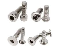 AYAZER Coffret de 1140pièces M2, M3, M4, M5, en Acier Inoxydable 304, Six pans Creux, tête Plate et Fine, vis, Boulon, écrou, rondelle, clé(Countersunk Head)