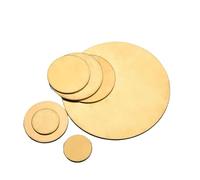 AYAZER Disque en Laiton H62, épaisseur 2-6 mm, diamètre 10-300 mm, Joint d'étanchéité et Tampon conducteur for Machines industrielles et Bricolage (Multi-Tailles)(6x110mm 1pcs)