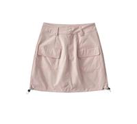 AYAZER Jupe Courte trapèze rétro Taille Haute Amincissante Couvrant Les Fesses, vêtements de Travail, Jupe mi-Longue pour Femme-Rose-L