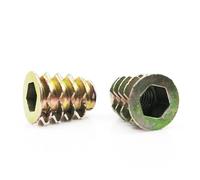 AYAZER Kit d'assortiment d'écrous hexagonaux à tête hexagonale M4, M5, M6, M8, for Meubles en Bois, 55 pièces/boîte