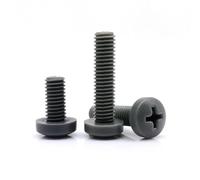 AYAZER Lot de 5/10 vis à tête cylindrique cruciforme isolées en Plastique, Filetage métrique, M3, M4, M5, M6, M8, M10(20mm,10pcs M6)