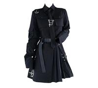 AYAZER Printemps Harajuku Streetwear Robe Deux Pièces Printemps Surdimensionné 4XL Punk Chaîne Ruban Jupe Femmes 2 Pièces Ensemble Vêtements pour Femmes-2 pièces-L