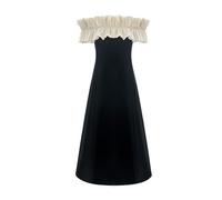 AYAZER Robe française à Une épaule pour Femme, Tenue d'été Haut de Gamme à Deux vêtements, Noir, L, 2023