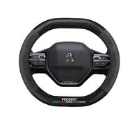 Couvre Volant Voiture, pour Peugeot 3008 4008 5008 2016-2019 Antidérapant Respirant, Protège-Volant pour Auto, Protecteur de Volant