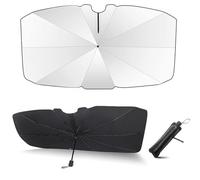 Parapluie Pare Soleil Voiture, pour Renault Trafic III 1981-2025 Parasol de Pare-Brise pour Voiture,Pare Soleil Soiture Avant Pliable Blocage des UV,L 145CM