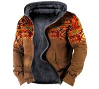 AYBIOSD Hoodies d'hiver pour Hommes Veste Zippée Thermique Grande Taille 7XL Sweatshirt d'hiver Doublure Polaire Manches Longues Garder Au Chaud Poche Manteau De Mode,Style 17,7XL