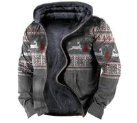 AYBIOSD Hoodies d'hiver pour Hommes Veste Zippée Thermique Grande Taille 7XL Sweatshirt d'hiver Doublure Polaire Manches Longues Garder Au Chaud Poche Manteau De Mode,Style 2,6XL