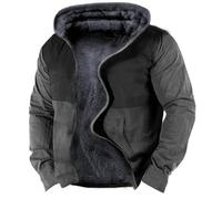 AYBIOSD Hoodies d'hiver pour Hommes Veste Zippée Thermique Grande Taille 7XL Sweatshirt d'hiver Doublure Polaire Manches Longues Garder Au Chaud Poche Manteau De Mode,Style 4,7XL