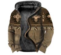 AYBIOSD Hoodies d'hiver pour Hommes Veste Zippée Thermique Grande Taille 7XL Sweatshirt d'hiver Doublure Polaire Manches Longues Garder Au Chaud Poche Manteau De Mode,Style 1,7XL
