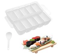 AYCCNH Mini moule à sushi japonais 10 en 1, moule rectangulaire pour onigiri bento