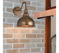 AYCDL Applique Murale Extérieure Style Loft Industriel Rétro, Minimaliste Et Étanche, Idéale pour Jardin, Restaurant, Couloir, Balcon Ou Maison.,Warm Light-Copper 20cm