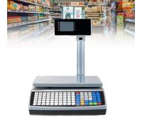 AYCDL Balance Électronique avec Impression D'Étiquettes À Code-Barres, Caisse Enregistreuse Électronique avec Code-Barres, Balance De Caisse Commerciale, pour Supermarchés Et M