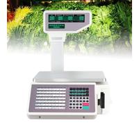 AYCDL Balances Étiqueteuses pour Commerces Alimentaires - Balance Commerciale Numérique De Calcul De Prix avec Écran LCD Double Face - 63 Touches De Raccourci