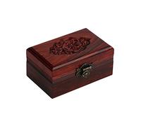 AYCDL Boîte À Bijoux en Bois Style Rétro Chinois, Boîte De Rangement pour Cosmétiques, Bagues, Boucles d'oreilles, Colliers, Bracelets, Montres, Petite Boîte De Rangement pour Bijoux, 5,,