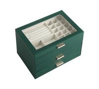 AYCDL Boîte À Bijoux Légère De Luxe, Boîte De Rangement pour Bijoux, Boîte À Bijoux Multicouche À Tiroirs, Boîte De Rangement pour Bijoux, Boîte À Bijoux,Green-A