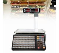 AYCDL Caisse Enregistreuse Électronique avec Balance À Code-Barres, Impression D'Étiquettes À Code-Barres, Balance Commerciale pour Supermarchés Et Magasins De Fruits Et Légume