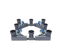 AYCDL Chariot De Support pour Sèche-Linge, Machine À Laver, roulettes Robustes, Réglables De 45 À 60 Cm, Support Télescopique pour Sèche-Linge, Classeur, Lave-Vaisselle.,8 Feet