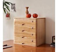 AYCDL Classeur De Bureau - Boîte De Rangement De Bureau, Caisson À Tiroirs avec Serrure, Classeur Plat en Bois À 1/2/3/4 Niveaux, Meuble De Rangement De Bureau/D,B-4 Drawer