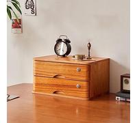 AYCDL Classeur De Bureau - Boîte De Rangement De Bureau, Caisson À Tiroirs avec Serrure, Classeur Plat en Bois À 1/2/3/4 Niveaux, Meuble De Rangement De Bureau/D,C-2 Drawer