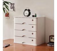 AYCDL Classeur De Bureau - Boîte De Rangement De Bureau, Caisson À Tiroirs avec Serrure, Classeur Plat en Bois À 1/2/3/4 Niveaux, Meuble De Rangement De Bureau/D,E-4 Drawer