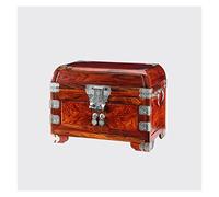 AYCDL Coffre À Bijoux Traditionnel en Bois, Boîte À Trésors - Coffre À Bijoux De Style Oriental, Coffre À Trésors Vintage À 3 Tiroirs - Boîte De Rangement Antique,