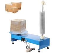 AYCDL Distributeur de film étirable semi-automatique, machine d'emballage électrique avec plateau tournant, vitesse de 0 à 30 tr/min, pour entrepôt et usine, 40 cm