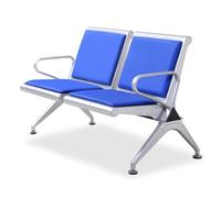 AYCDL Ensemble de chaises de réception de bureau en similicuir avec canapé 2 places avec accoudoirs et banc d'attente pour banque de marché et école - Marron, violet, bleu