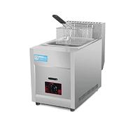 AYCDL Friteuse à gaz, friteuse à gaz en acier inoxydable haute capacité avec pelle à panier, pour restaurant, comptoir, machine à frire familiale