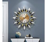 AYCDL Horloge Murale Décorative 3D Silencieuse De Style Étoile Mi-Siècle (22 Pouces), Fonctionnant À Piles, pour Le Salon.