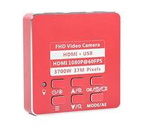 AYCDL Kit D'Accessoires pour Microscope 37Mp 1080P 3700W, Microscope Électronique Numérique Vidéo Industriel, Lames De Microscope,Red Camera